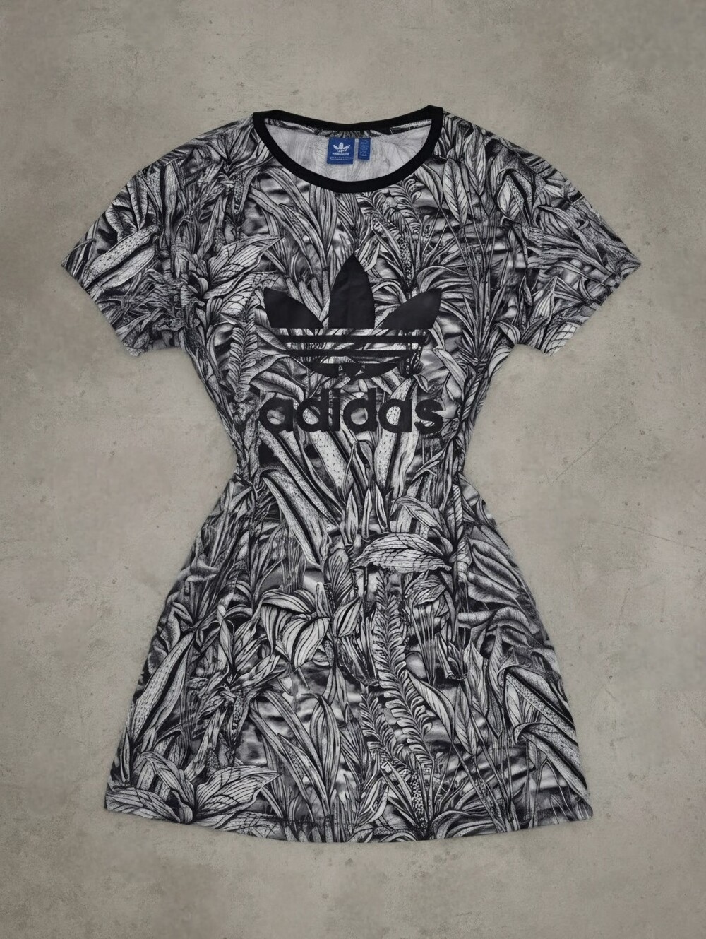 Adidas Originals x Farm Rio Florera Jungle Print T-Shirt Dress | L